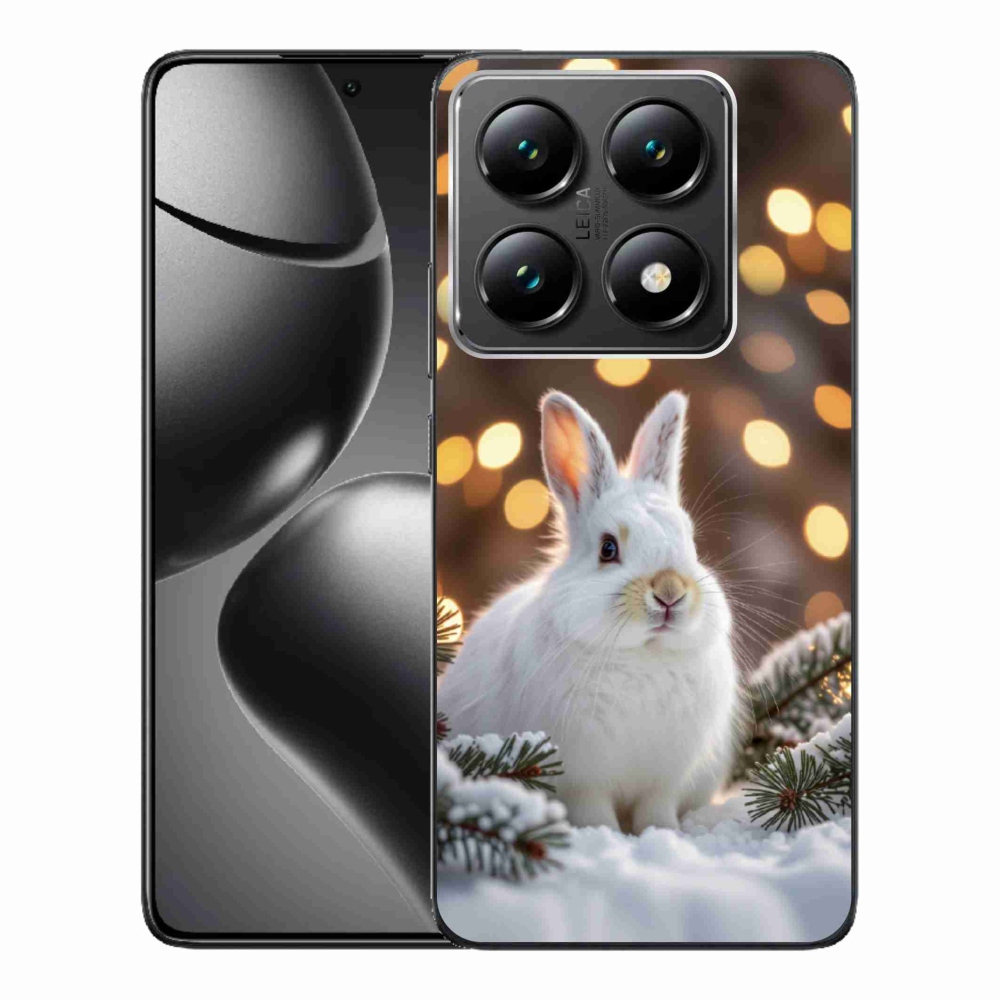 Gél borítás mmCase a Xiaomi 14T Pro számára - fehér nyúl