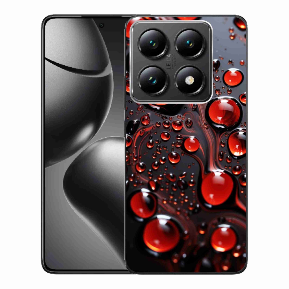 Gél borítás mmCase a Xiaomi 14T Pro-hoz - piros csepp 2