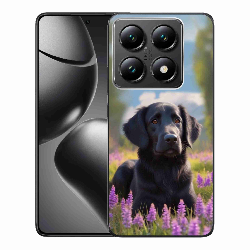 Gél borítás mmCase a Xiaomi 14T Pro számára - elegáns fekete retriever