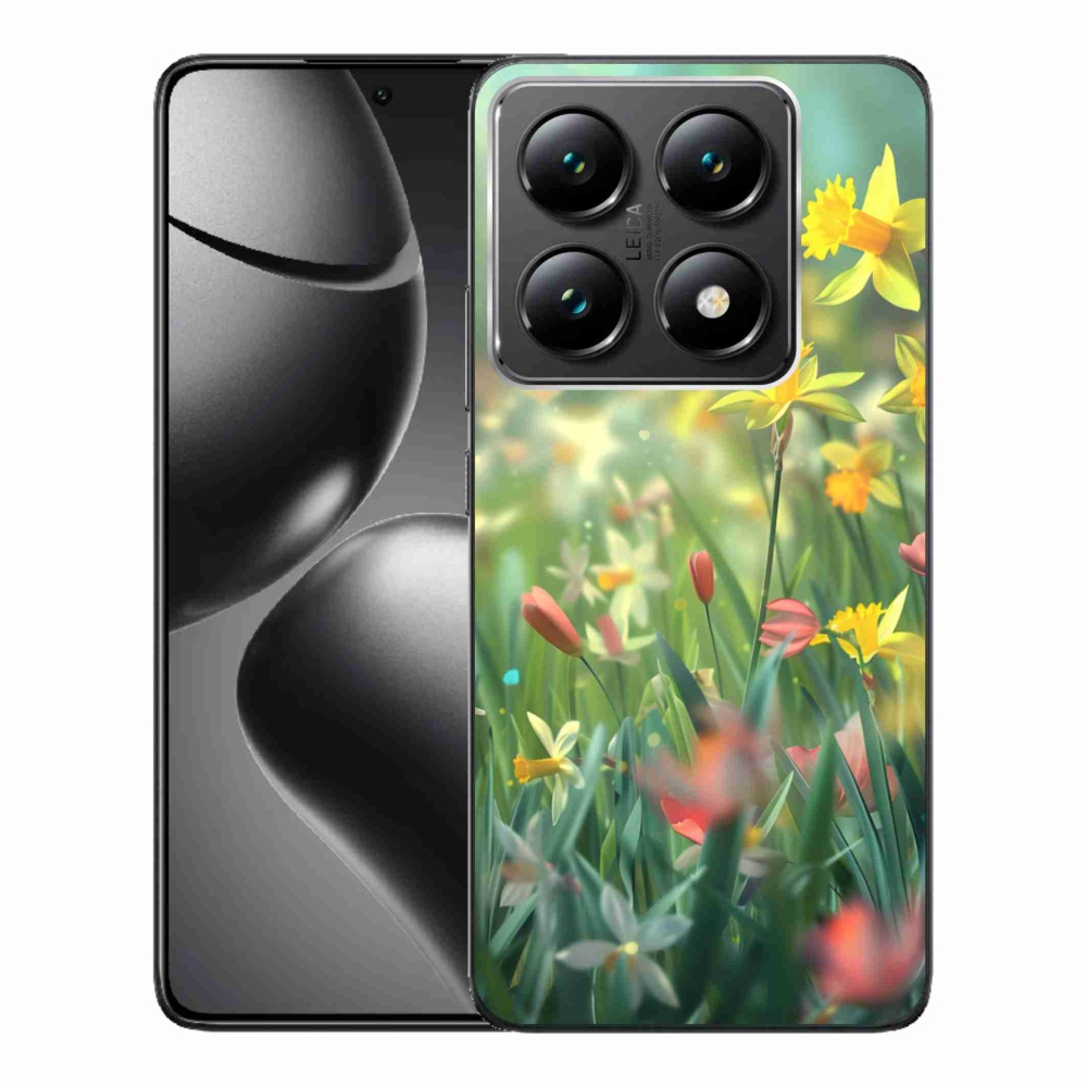 Gél borítás mmCase a Xiaomi 14T Pro számára - tavaszi virágok