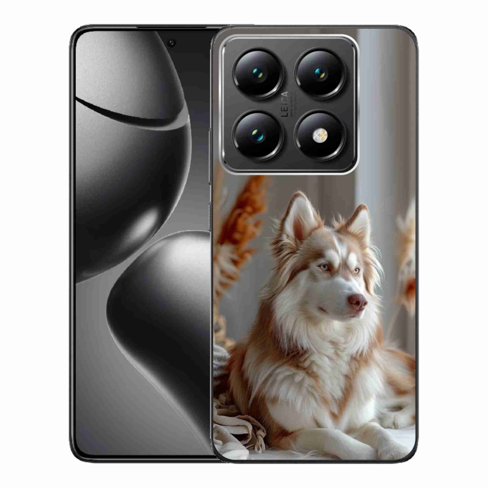 Gél borítás mmCase a Xiaomi 14T Pro számára - csendes szibériai husky