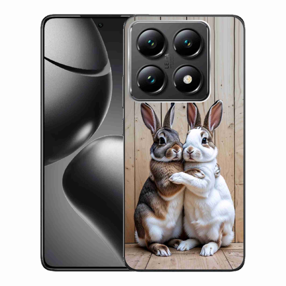 Zselés borítás mmCase a Xiaomi 14T Pro-hoz - nyúlpár