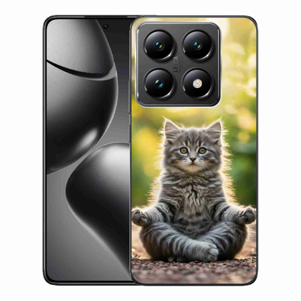 Gél borítás mmCase a Xiaomi 14T Pro számára - meditáló cica