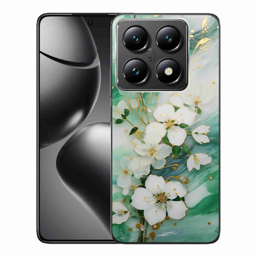 Gél borító mmCase a Xiaomi 14T Pro számára - finom virágok