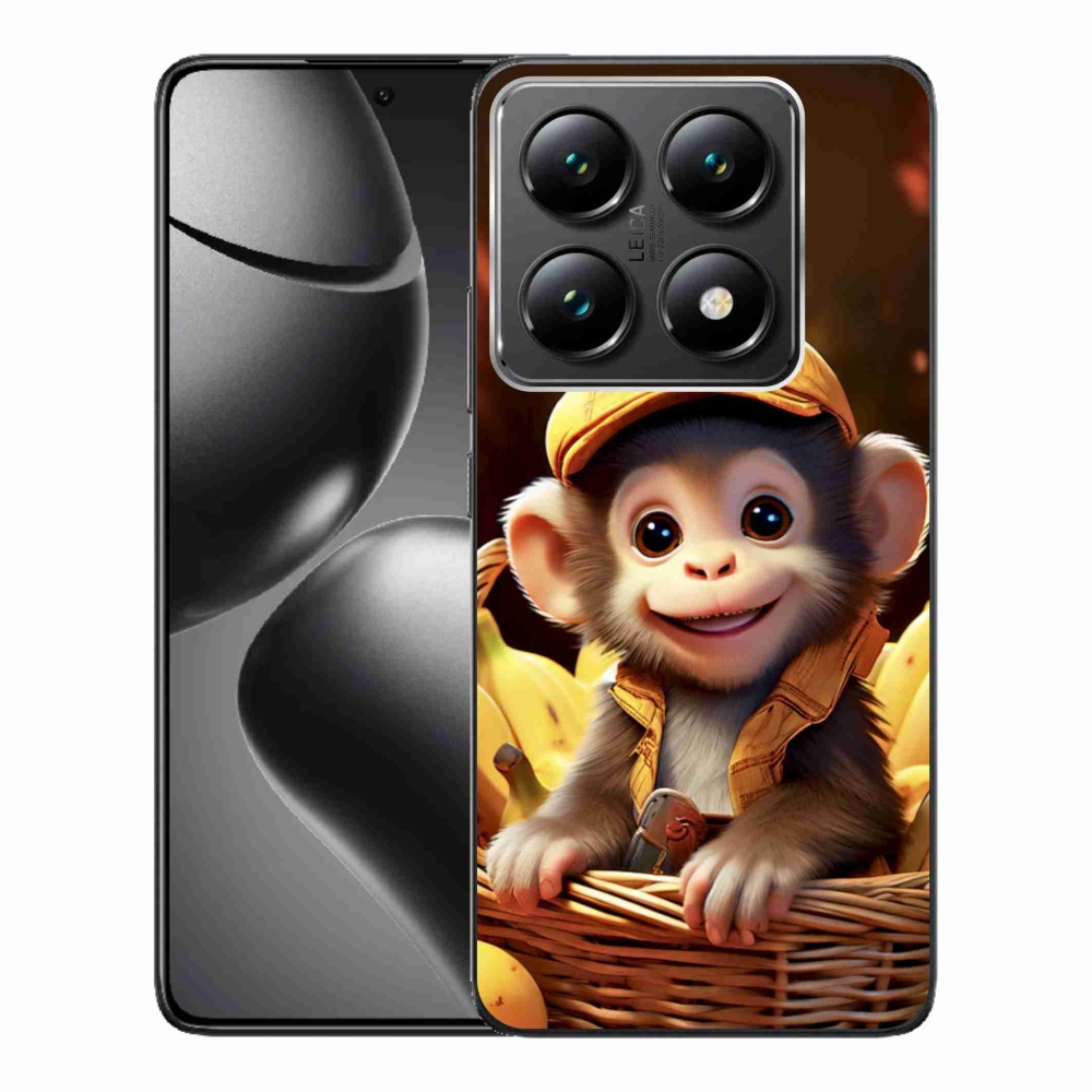 Zselés borítás mmCase a Xiaomi 14T Pro számára - majom a kosárban