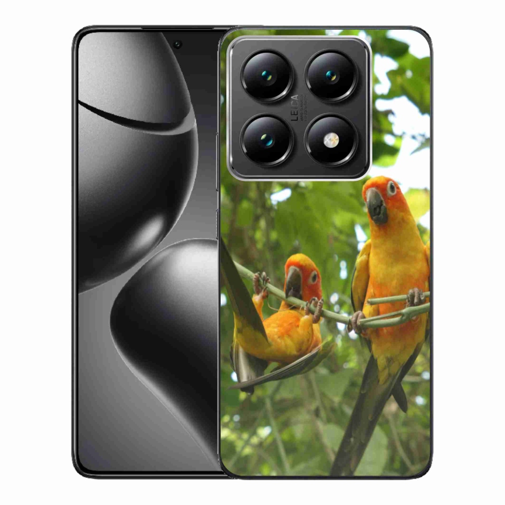 Gél borítás mmCase a Xiaomi 14T Pro számára - papagájok aratingy