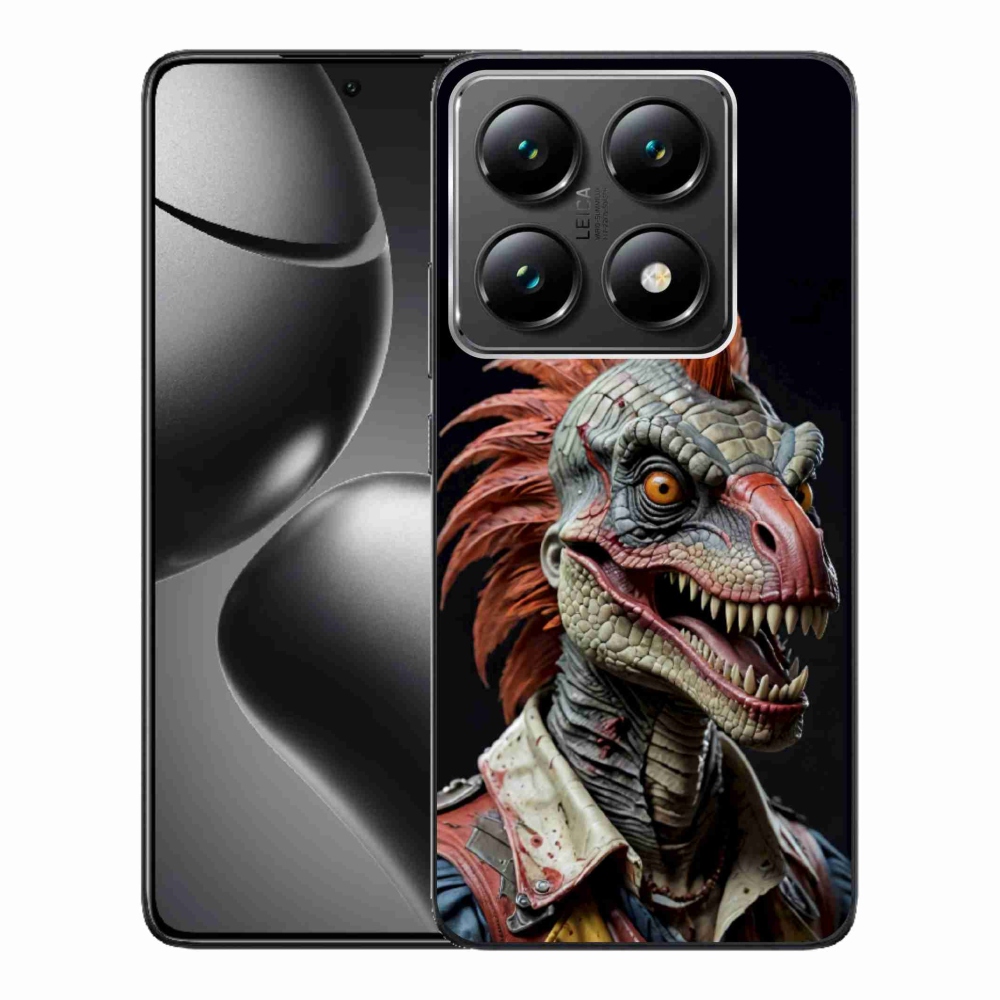 Gél borítás mmCase a Xiaomi 14T Pro számára - punk dinoszaurusz