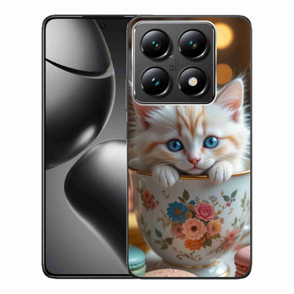 Gél borítás mmCase a Xiaomi 14T Pro számára - aranyos cica 6