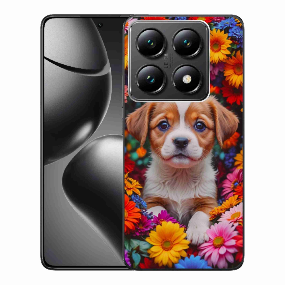 Gél borítás mmCase a Xiaomi 14T Pro számára - aranyos kiskutya