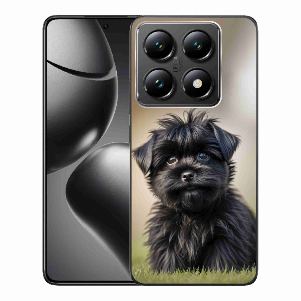 Gél borítás mmCase a Xiaomi 14T Pro számára - aranyos fekete kutya