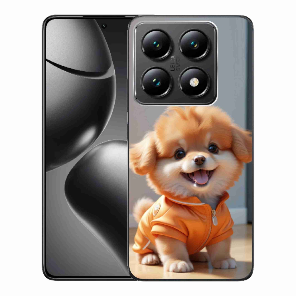 Gél borítás mmCase a Xiaomi 14T Pro számára - aranyos pomerániai pulóverben