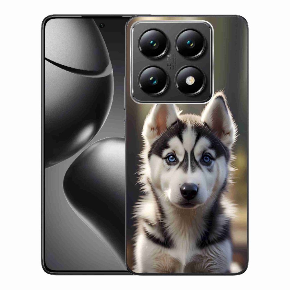 Gél borítás mmCase a Xiaomi 14T Pro számára - aranyos szibériai husky