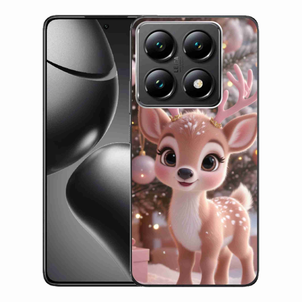Gél borítás mmCase a Xiaomi 14T Pro számára - aranyos rénszarvas