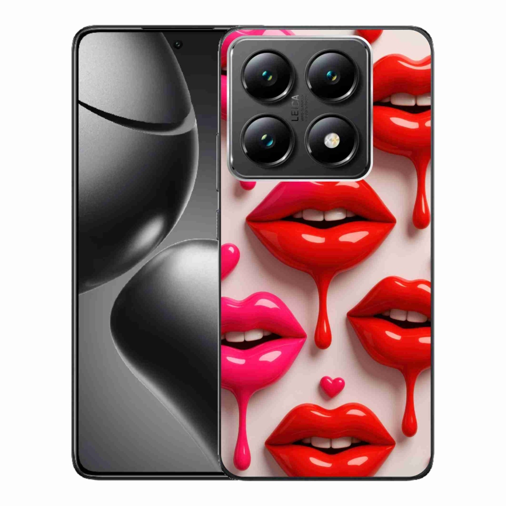 Gél borítás mmCase a Xiaomi 14T Pro számára - ajkak 2