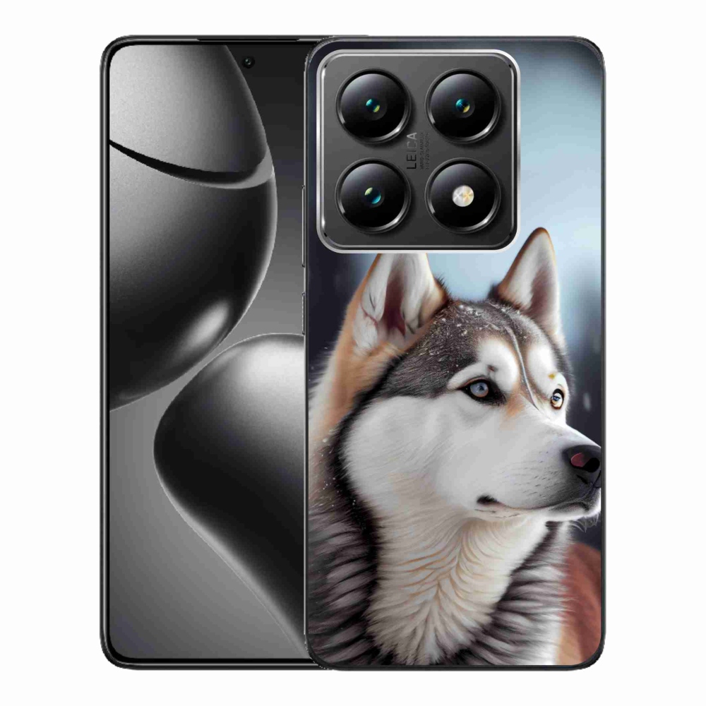 Gél borítás mmCase a Xiaomi 14T Pro számára - Szibériai husky