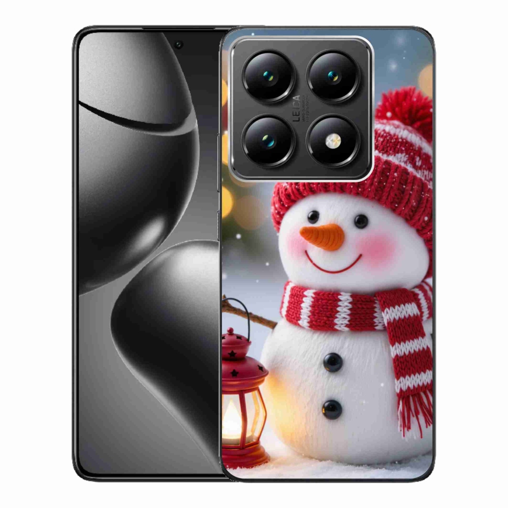 Gél borítás mmCase a Xiaomi 14T Pro számára - hóember 2