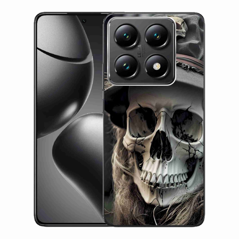 Gél borítás mmCase a Xiaomi 14T Pro számára - sötét koponya
