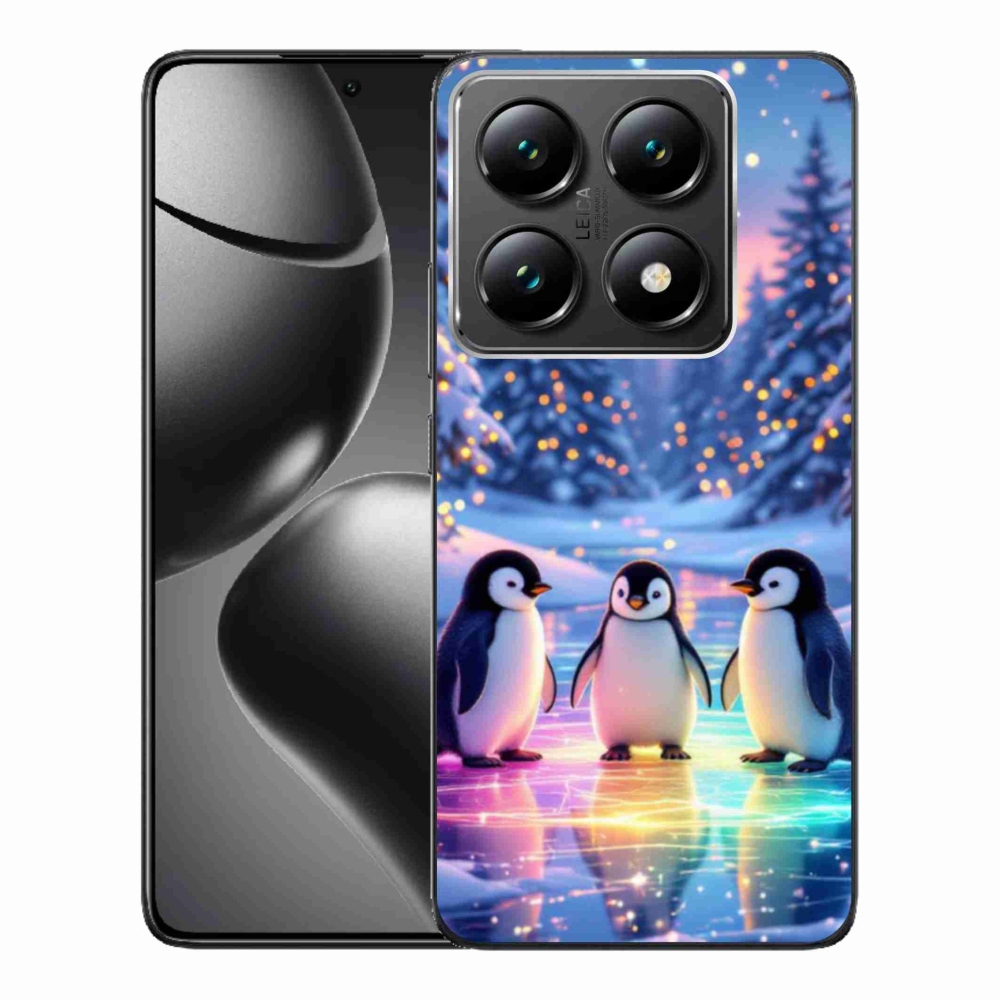 Gél borítás mmCase a Xiaomi 14T Pro számára - pingvinek
