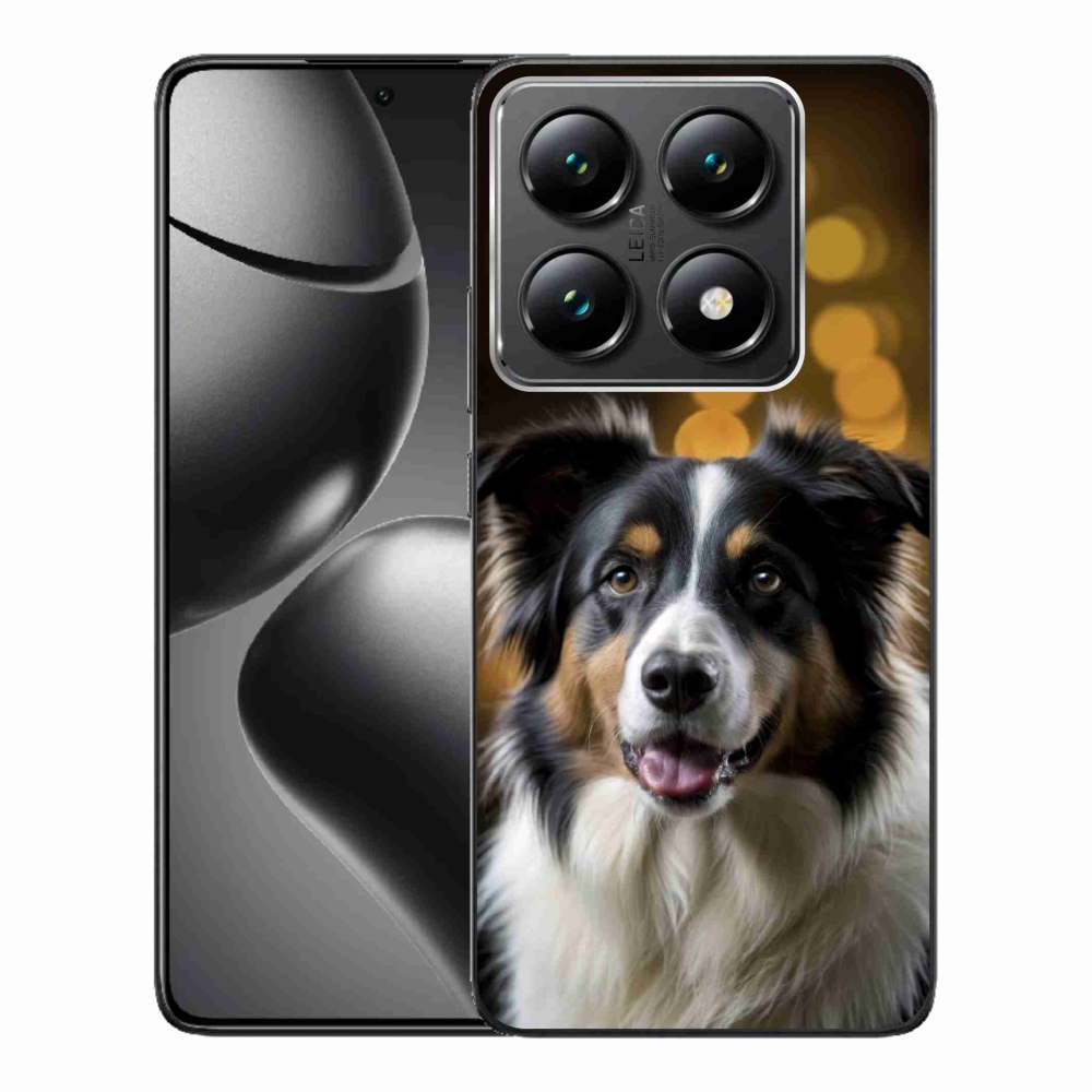 Gél borítás mmCase a Xiaomi 14T Pro számára - mosolygó ausztrál juhászkutya