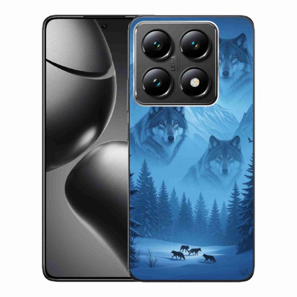 Zselés borítás mmCase a Xiaomi 14T Pro számára - farkas csomag