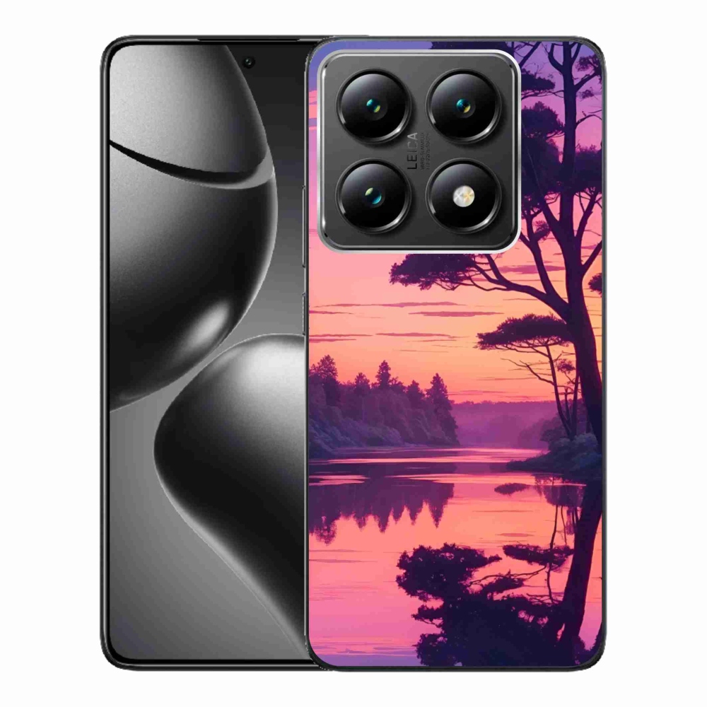 Gél borítás mmCase a Xiaomi 14T Pro számára - naplemente a tó felett