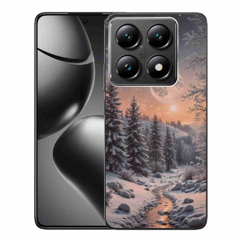 Gél borítás mmCase a Xiaomi 14T Pro számára - téli táj 2