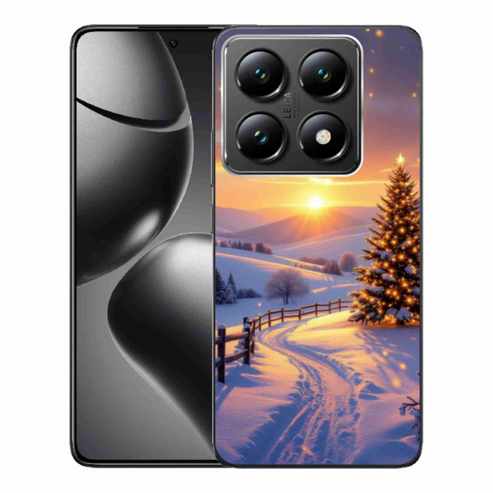 Gél borítás mmCase a Xiaomi 14T Pro számára - téli tájkép