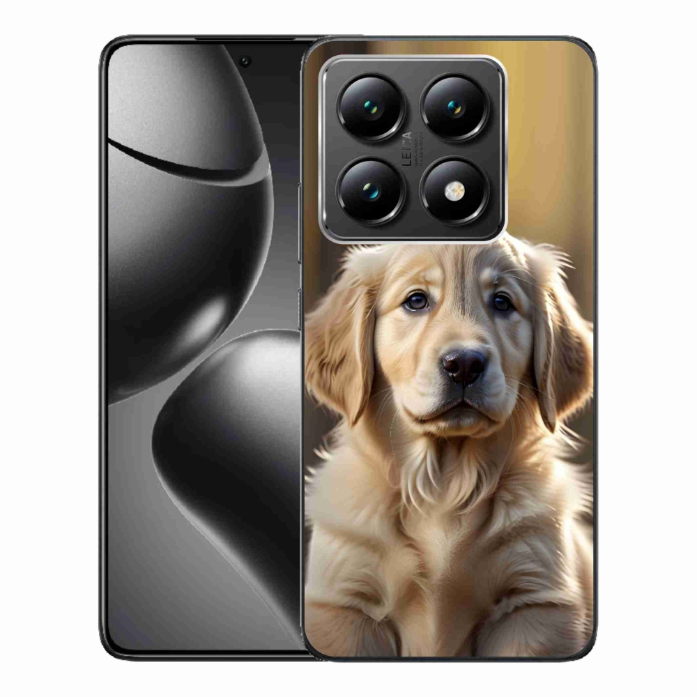 Gélburkolat mmCase a Xiaomi 14T-hez - aranyos arany retriever