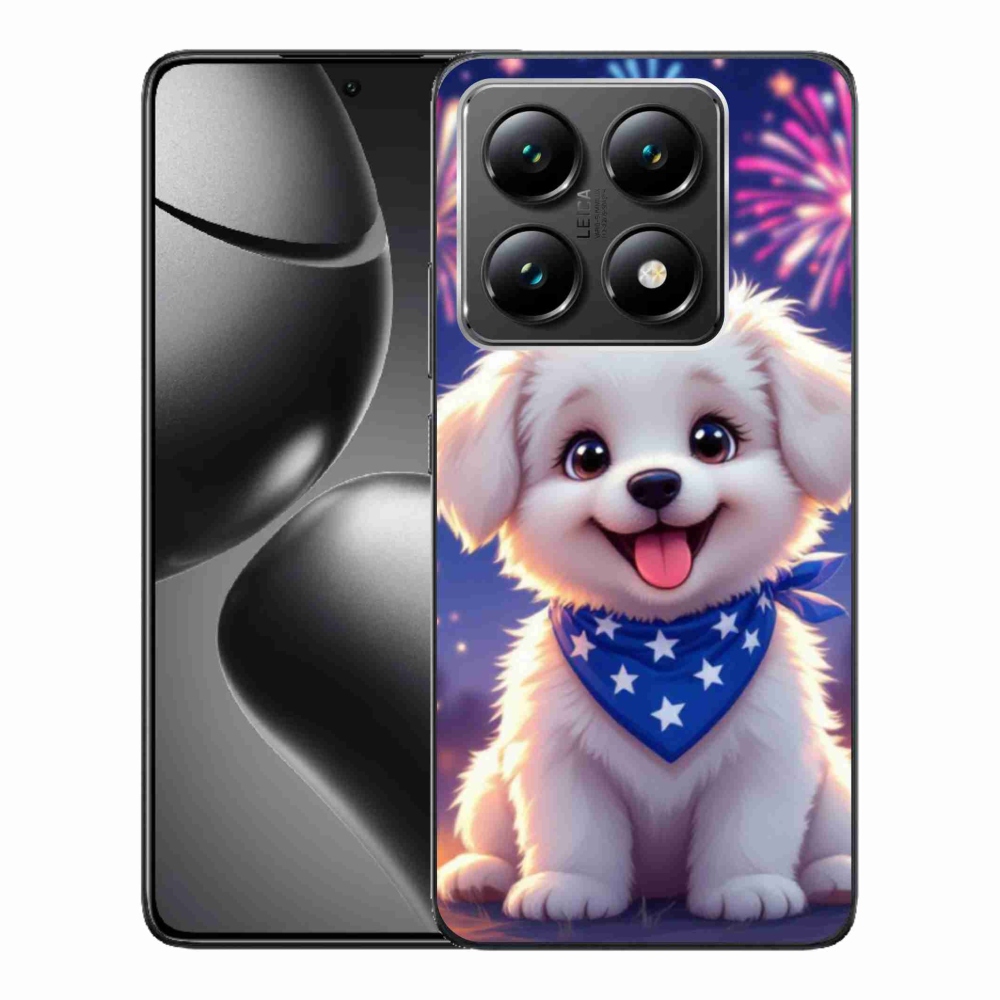 Gél borítás mmCase a Xiaomi 14T számára - ünnepi kiskutya