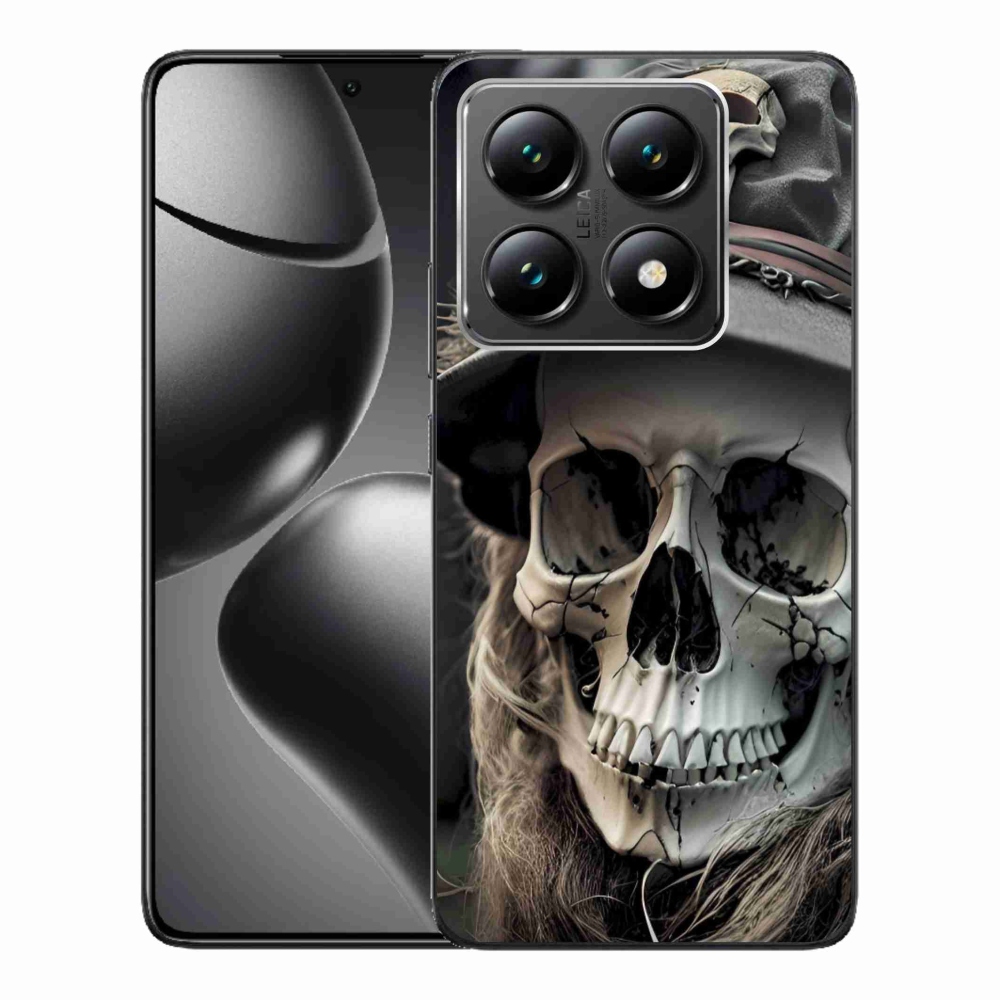 Gél borítás mmCase a Xiaomi 14T-hez - sötét koponya