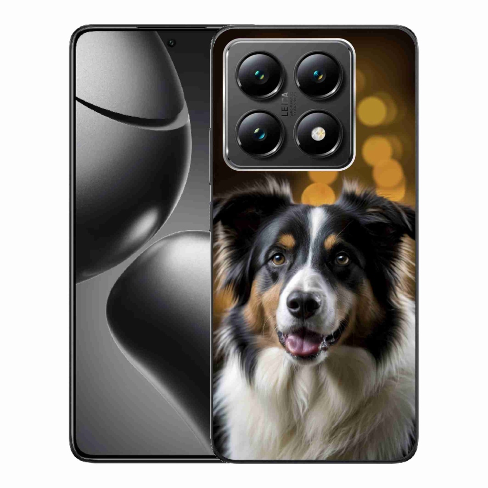 Gél borítás mmCase a Xiaomi 14T-hez - mosolygó ausztrál juhászkutya