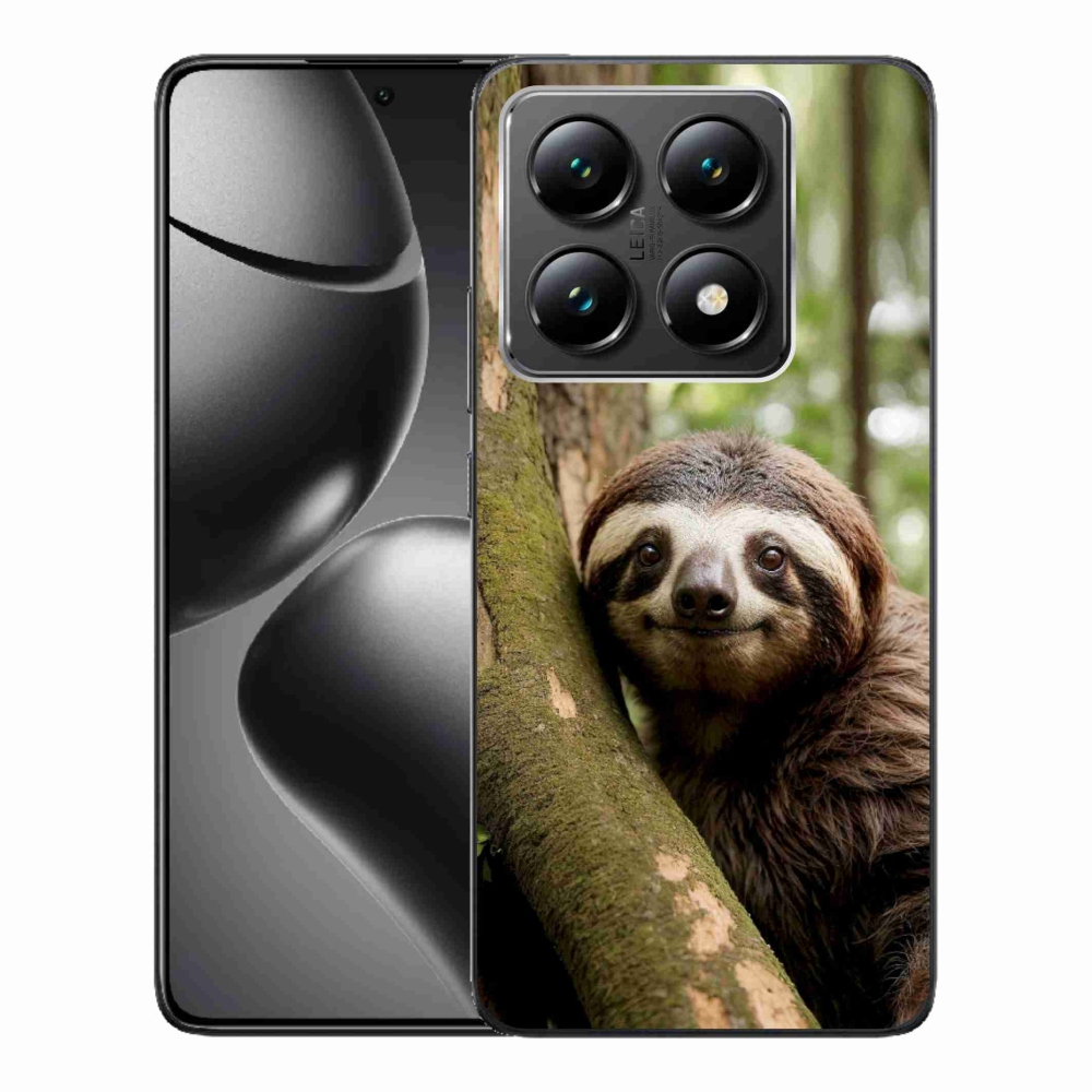 Gél borító mmCase a Xiaomi 14T-hez - mosolygó lajhár
