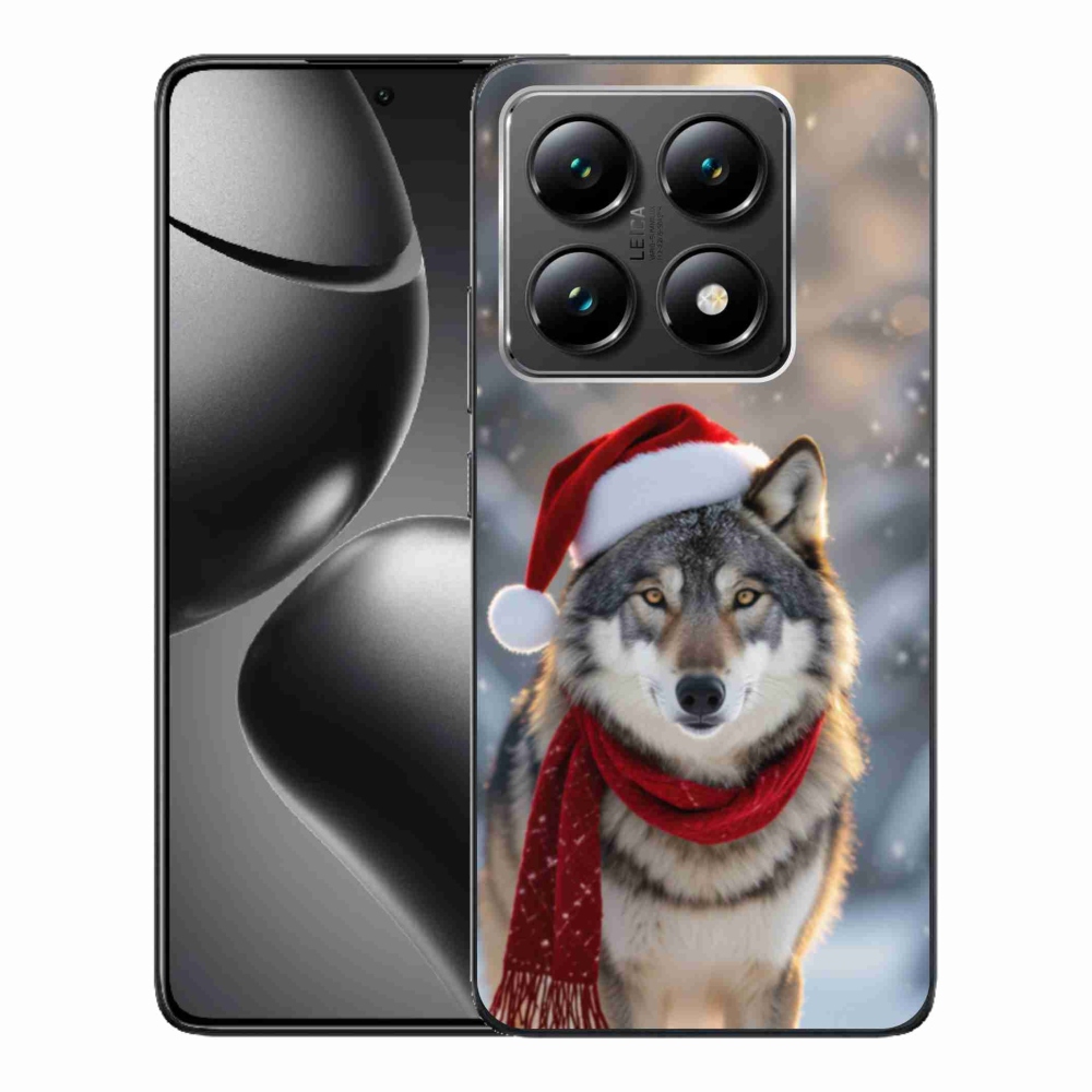 Gél borítás mmCase a Xiaomi 14T-hez - Karácsonyi farkas