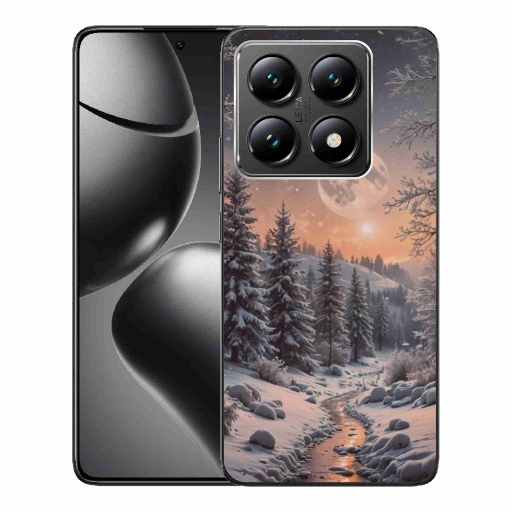 Gél borítás mmCase a Xiaomi 14T-hez - téli táj 2