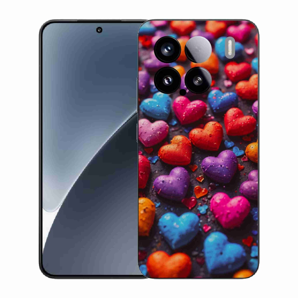 Gél borító mmCase a Xiaomi 15 - színes szívhez