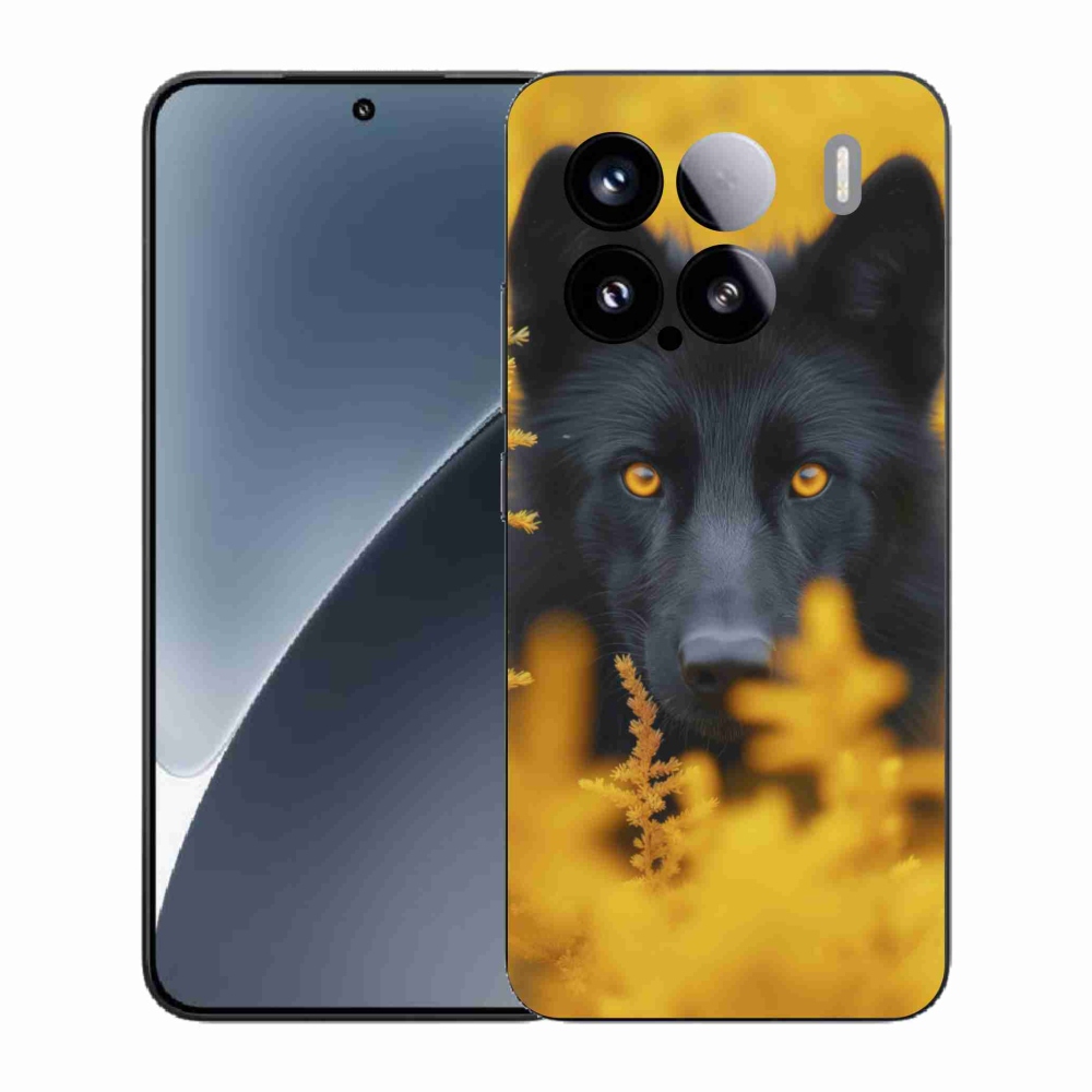 Gél borítás mmCase a Xiaomi 15-öshöz - fekete farkas 2