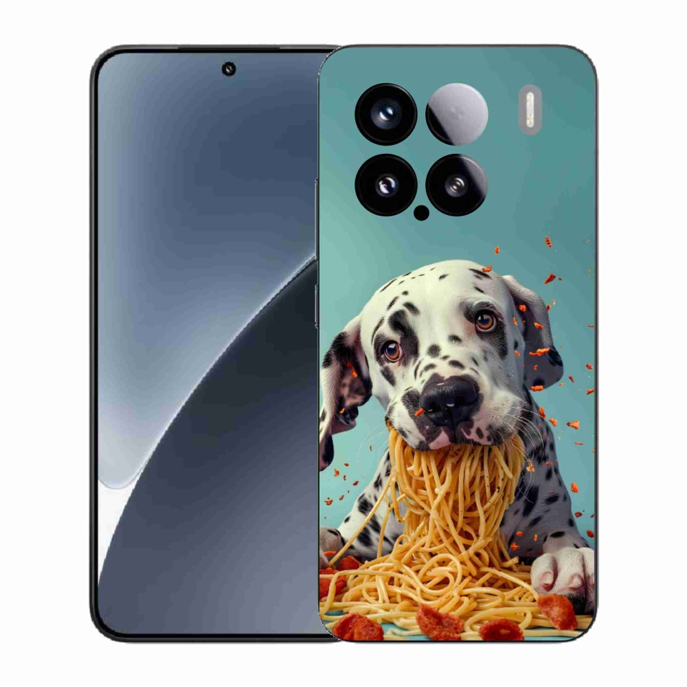 Gél borító mmCase a Xiaomi 15-öshöz - Dalmát és spagetti