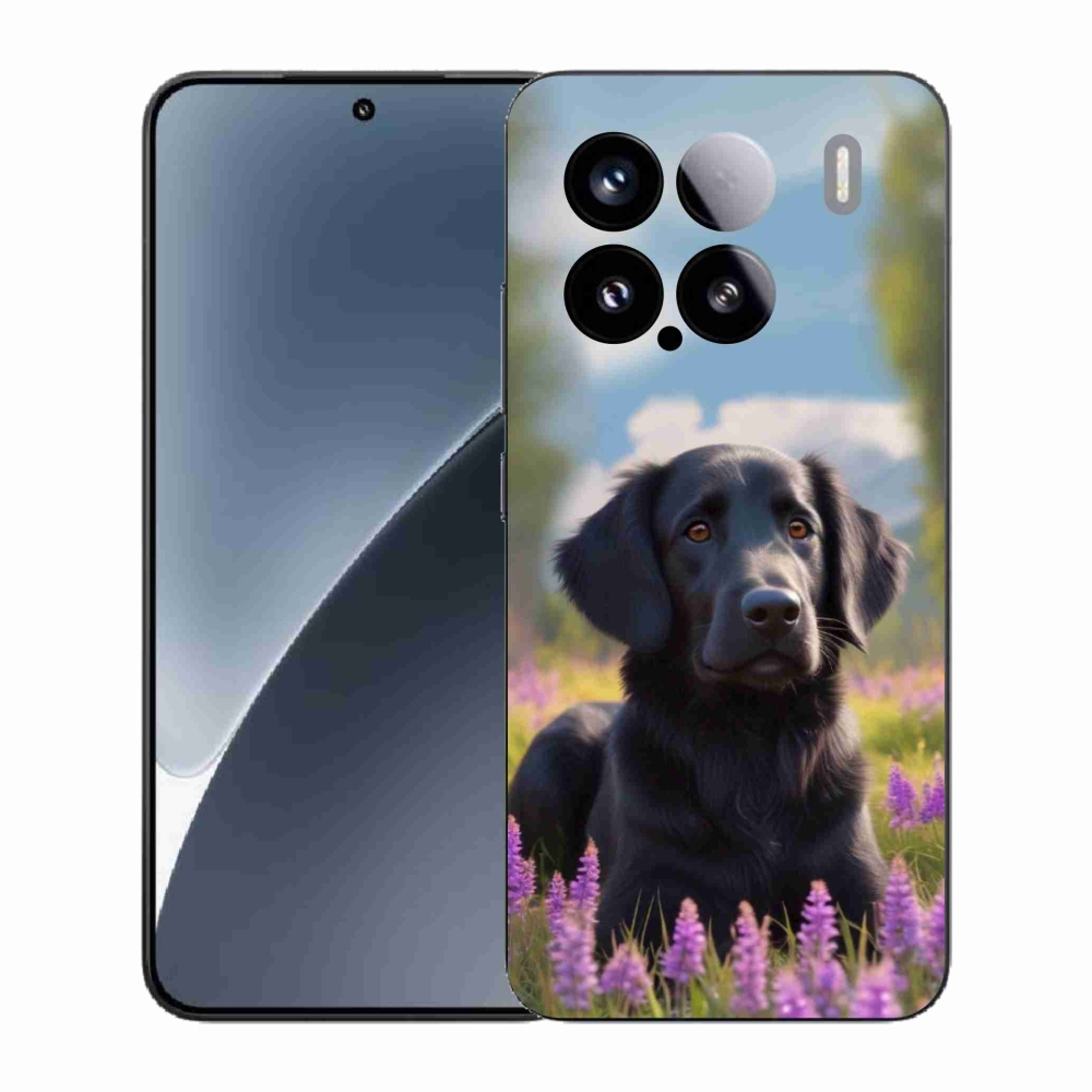Gél borítás mmCase a Xiaomi 15-öshöz - elegáns fekete retriever