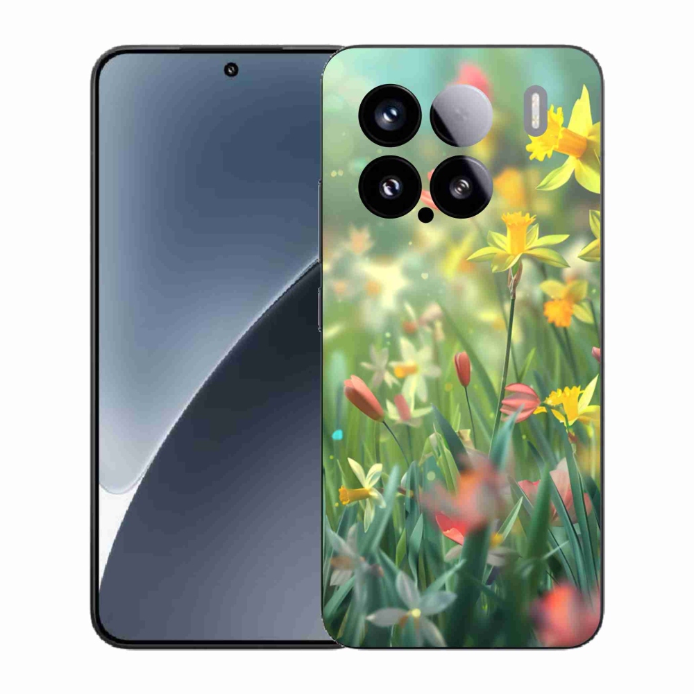 Gél borító mmCase a Xiaomi 15-hez - tavaszi virágok