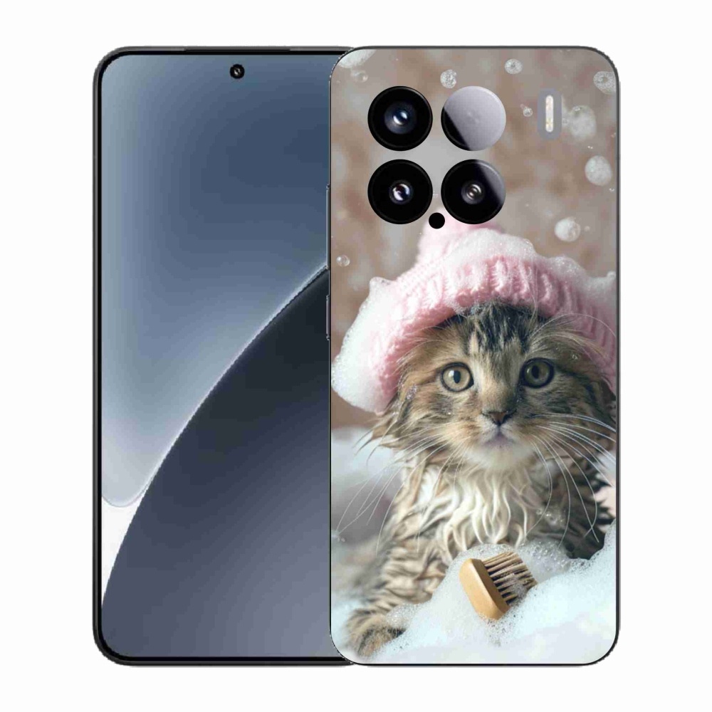 Gél borító mmCase a Xiaomi 15 - cica és fürdő