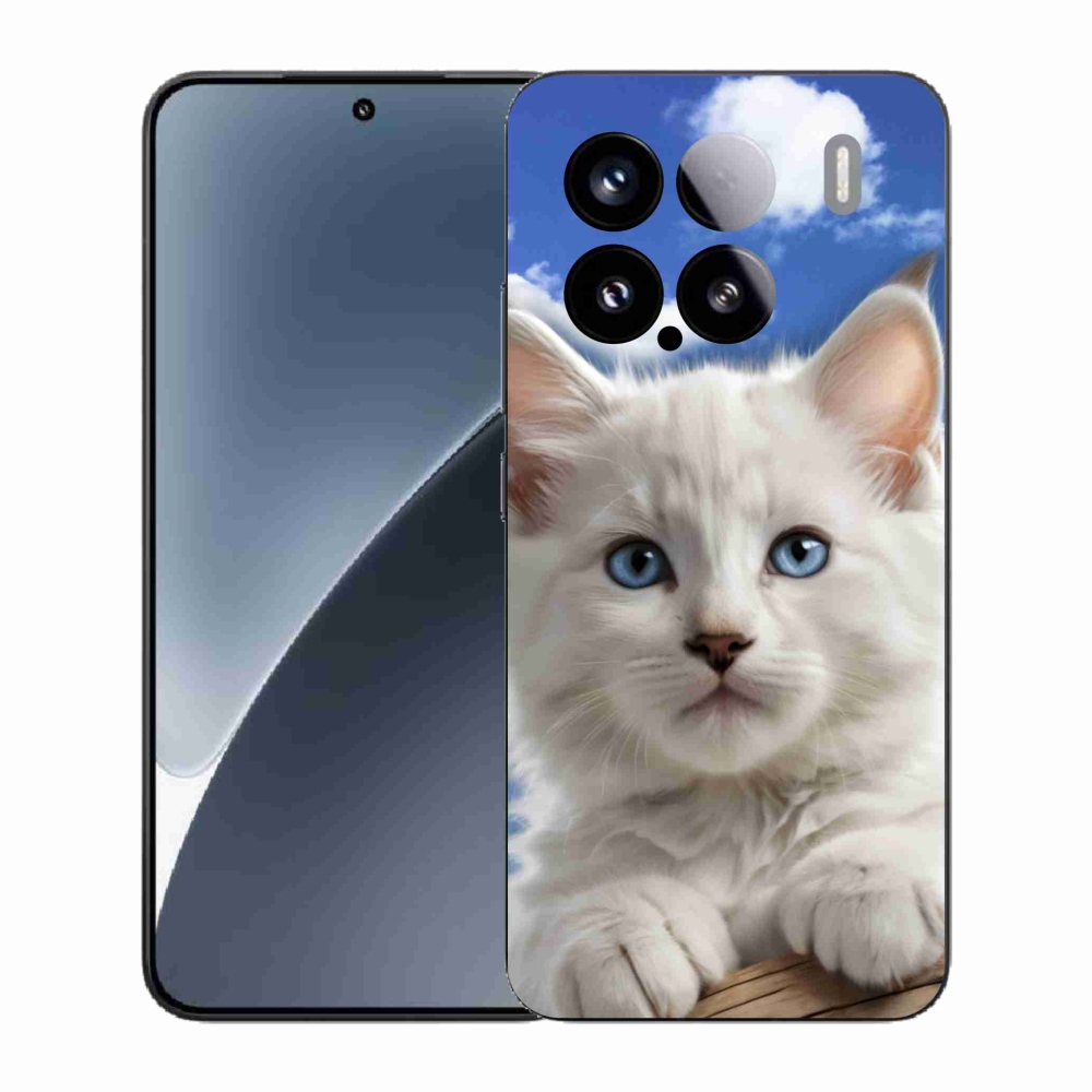 Gél borító mmCase a Xiaomi 15-hez - cica és felhők