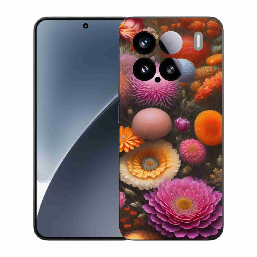 Gél borító mmCase a Xiaomi 15 - virágos kompozícióhoz