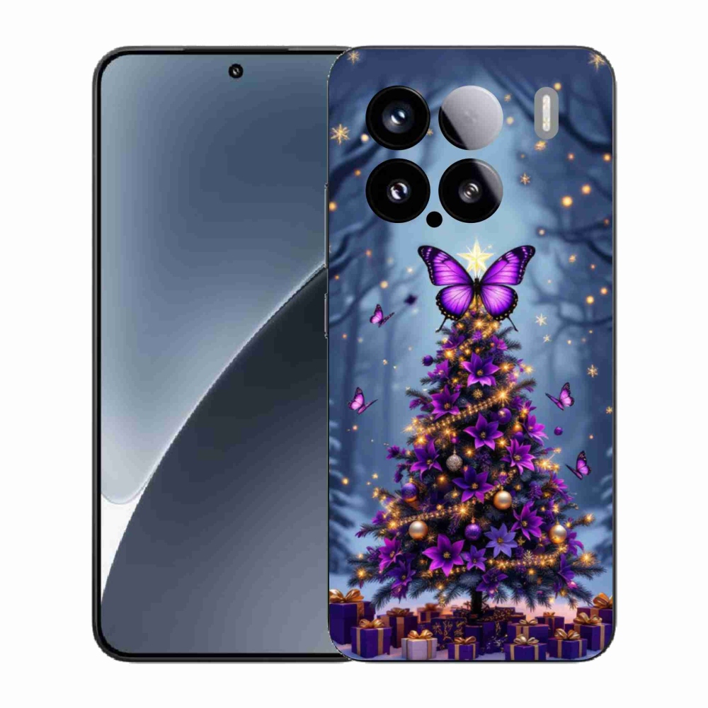 Gél borítás mmCase a Xiaomi 15 - pillangó karácsonyfa