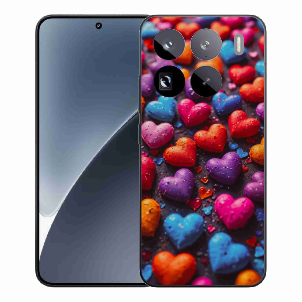 Gél borítás mmCase a Xiaomi 15 Pro számára - színes szív