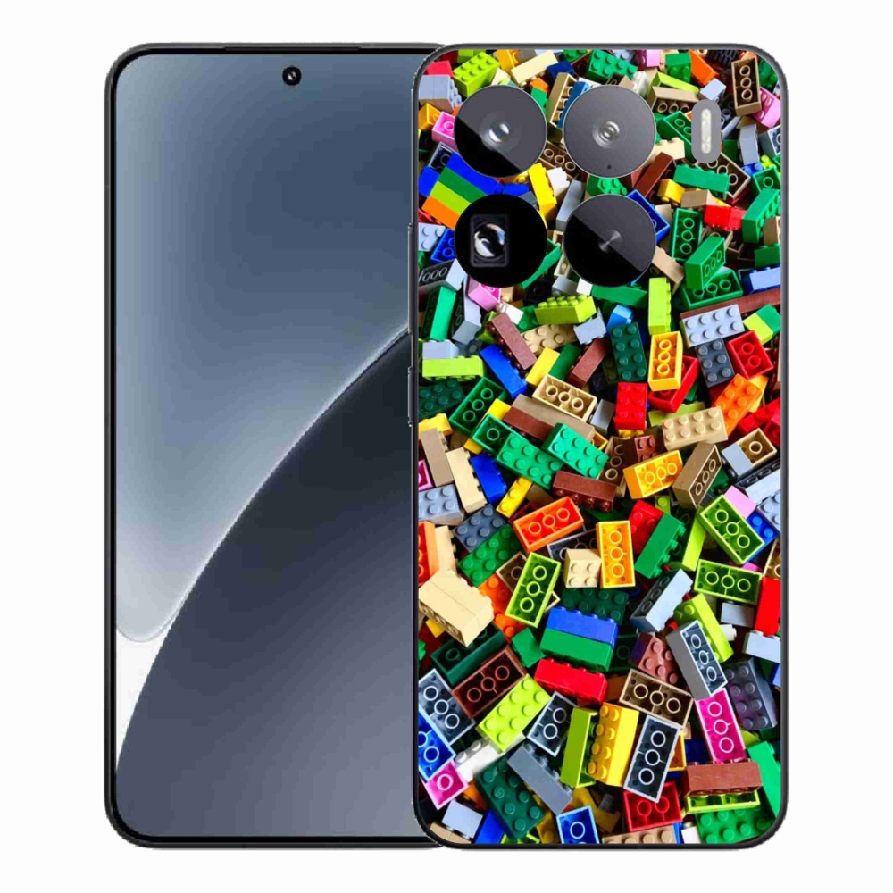 Gél borítás mmCase a Xiaomi 15 Pro számára - színes építőelemek