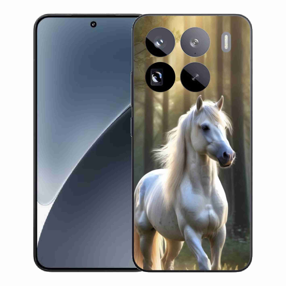Gél borítás mmCase a Xiaomi 15 Pro-hoz - fehér ló 3