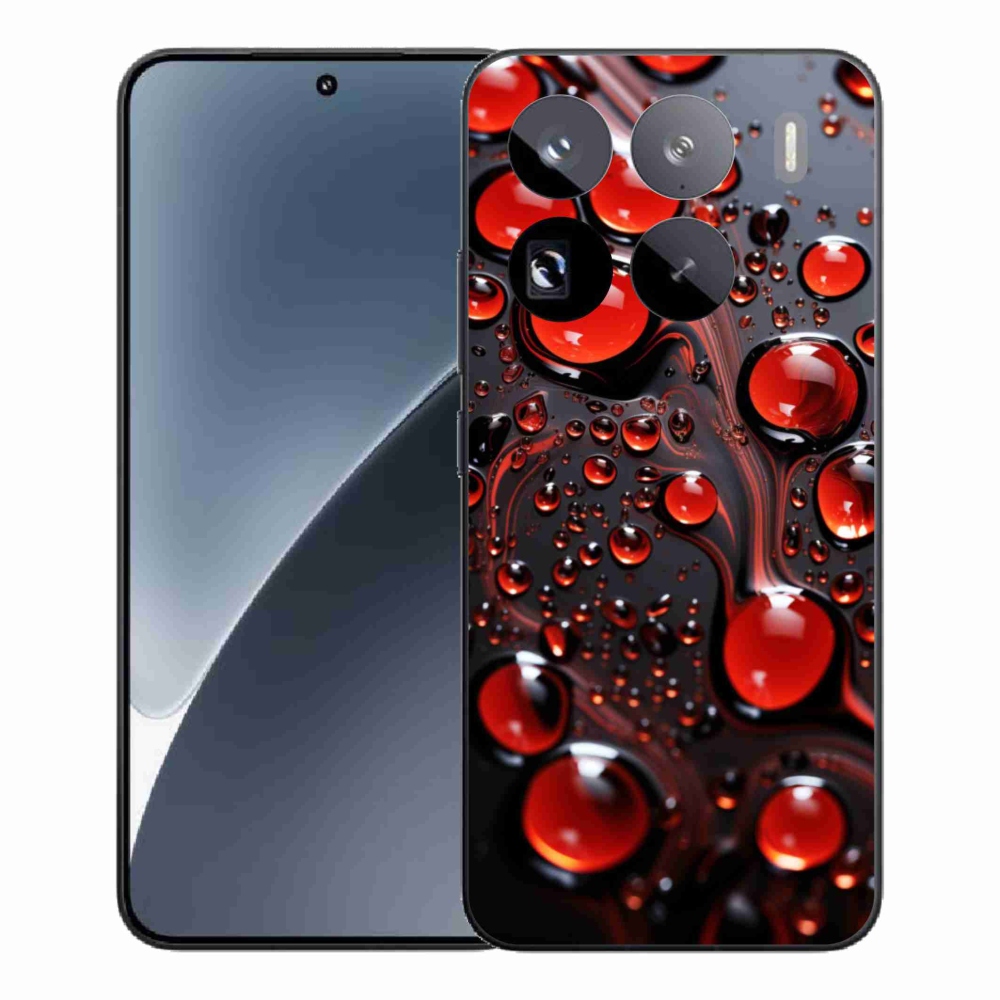 Gél borítás mmCase a Xiaomi 15 Pro-hoz - piros csepp 2
