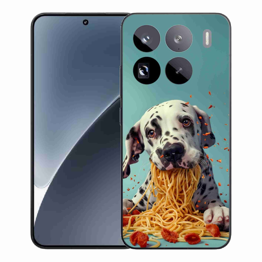 Gél borítás mmCase a Xiaomi 15 Pro-hoz - Dalmata és spagetti
