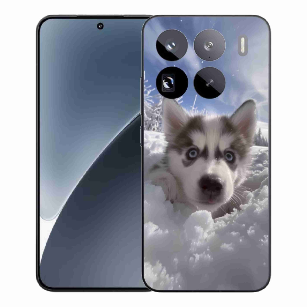 Gél borítás mmCase a Xiaomi 15 Pro-hoz - husky a hóban
