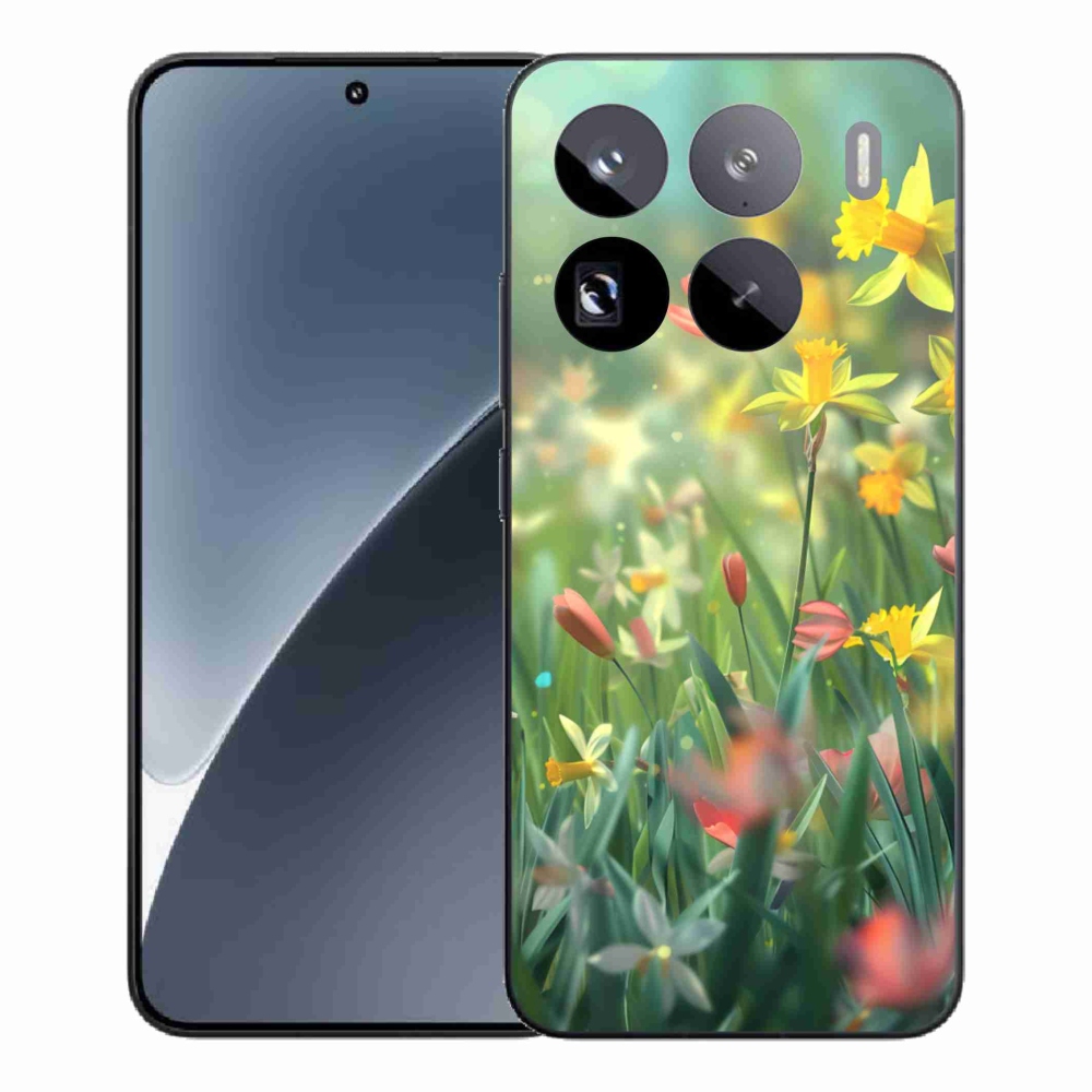 Gél borítás mmCase a Xiaomi 15 Pro számára - tavaszi virágok